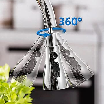 360° Rotating Kitchen Faucet Extender | plastic